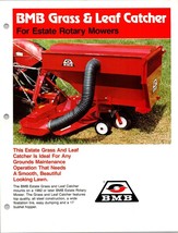 One(1) BMB Rotary Mower Grass Leaf Catcher Dealer Sales Specs Accessory Brochure - £9.81 GBP