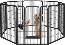 AAA Heavy Duty Wider Dog Playpen, 8 Panels Outdoor Pet Fence For Large/Medium/Sm - $99.98