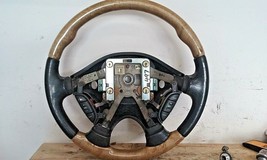 2000-03 JAGUAR S-TYPE STEERING WHEEL OEM WOOD OAK GRAIN/LEATHER - $79.48