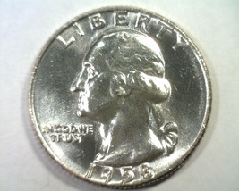 1958-D WASHINGTON QUARTER CHOICE UNCIRCULATED CH. UNC. NICE ORIGINAL COIN - $14.00
