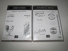 Lot of 2 Stampin' Up Sets -Home to Roost  & Stitched All Around - $18.70
