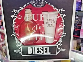 DIESEL Fuel For Life EDP + Body Lotion 1.7 oz 50 ml ea. 2 PC Gift Set for Women - £78.84 GBP