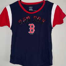 Genuine Merchandise Navy and Red Sparkle Red Sox Tee - $8.82