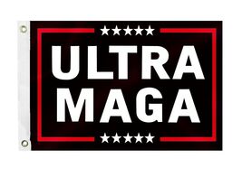 Trump 2024 Ultra MAGA Boat Nautical Flag 12x18in 220D Nylon Vivid Color - $182.86 MXN