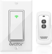 Wifi Light Switch, Wireless Smart Switch Alexa Remote Control, Avatar Co... - $34.94