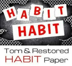 Habit Paper Tear - Torn and Restored Paper Tear With A Theme - Easy To Do! - £2.08 GBP