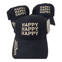 Duck Dynasty Hat Cap Strap Back Black Embroidered Happy Happy Adjustable... - $469.08 MXN