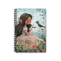 Fairy-Tale Princess Feeding A Bird Spiral Notebook | Ruled Line Journal ... - $19.99