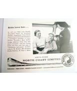 1958 Railroad Ad Northern Pacific Railway North Coast Limited Vista-Dome - £6.28 GBP