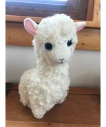 Very Cute Ty LILY White Curly Haired Plush Llama Stuffed Animal – 11 inc... - £8.65 GBP