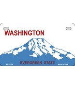 Washington State Background Metal Novelty Motorcycle License Plate - £15.14 GBP