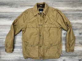 Lacoste Sturdy Military Style Jacket In Burlywood Desert Brown | Size Large - $118.80