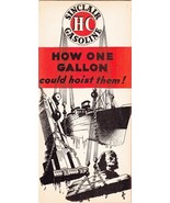 1934 SINCLAIR H-C GASOLINE &quot;How One Gallon Could Hoist Them&quot; Advertising... - €15,51 EUR