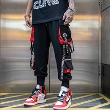 Pantalones Hip Hop Harlem Harajuku Cargo Chándal Hombres Jogging Street ... - £32.11 GBP