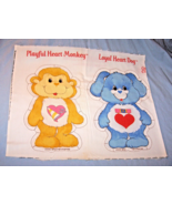 Vintage 1985 Care Bear Cousins-Playful Heart Monkey/Loyal Heart Dog-Cut ... - $50.00