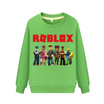 WM Roblox Kid Child Hoodie Pullover Sweatshirt Long Sleeve Green Type Team - £11.98 GBP