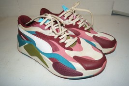 Puma RS-X3 CABERNET RED PUZZLE PLACE WHITE MULTICOLOR Men&#39;s Trainers Siz... - $59.39