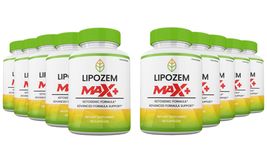 10 Pack Lipozem Max + Capsule, 2x Stronger Formula, Lipozem Max+ Pills - £181.79 GBP