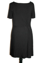 WHBM White House Black Market Dress Black Short Sleeve Gathered Waist Size M - £21.21 GBP