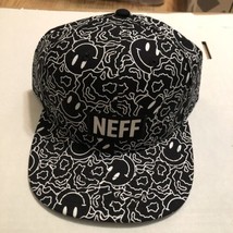 Neff Adjustable Mens Crew Cap Black/White Strapback Cap Hat New NWT - £20.18 GBP