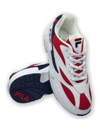 NWT FILA MSRP $101.99 VENOM LOW MEN&#39;S WHITE RED LACE UP SNEAKERS SIZE 11 - £23.08 GBP