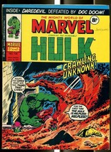 Mighty World Of Marvel #134 1975-HULK-FANTASTIC FOUR-DAREDEVIL-KIRBY-UK Comic Fn - £28.60 GBP