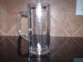 ARC Paneled Mug 16 Ounce Glass Ribbed Barware Great Condition - $9.99