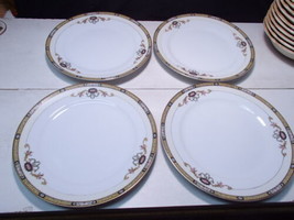 4 Noritake Vintage Delmonte Dinner Plates ~ old red stamp from Japan - £31.59 GBP