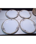 4 Noritake Vintage Delmonte Dinner Plates ~ old red stamp from Japan - £31.59 GBP