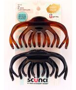 SCUNCI CURVED TEETH CLAW HAIR CLIPS - 2 PCS.  (60142) - $8.99