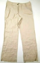 Willi Smith Women&#39;s Linen Pants Size 8 Beige TL29 - £6.96 GBP