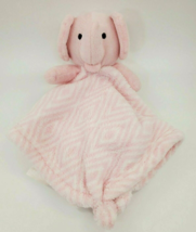 SL Home Fashions Elephant Lovey &amp; Security Blanket Pink White Diamond Girl B79 - $19.99