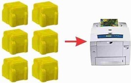 6 Xerox 8560 Yellow Ink Phaser Solid Ink Printer Blocks 108R00725 - $29.02