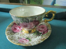 ROSES PORCELAIN FOOTED CUP AND SAUCER MADE IN JAPAN [70] - £34.83 GBP