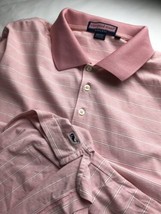 Vineyard Vines Men Golf Polo Shirt Pink Short Sleeve Cotton Polyester Medium M - £15.80 GBP