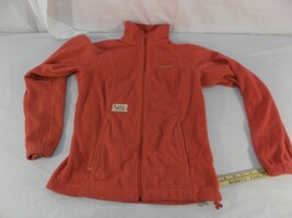 COLUMBIA SPORTSWEAR FLEECE COLD WEATHER WOMANS PINK ORANGE NO HOOD SWEAT... - $14.74