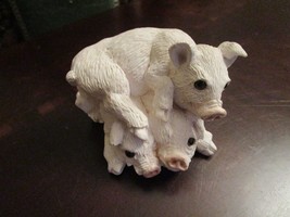 Stone Critters Piglets Sleeping Figurine Plaster Compound 2 X 4&quot; [*A] - £35.83 GBP
