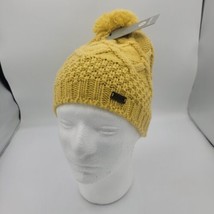 Igloos Beanie with Pom knitted yellow New with tags  - £9.42 GBP