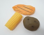 pretend play food Realistic grilled chicken breast potato corn on the co... - $12.86