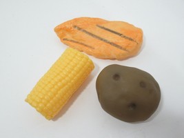 pretend play food Realistic grilled chicken breast potato corn on the cob toys - £10.05 GBP
