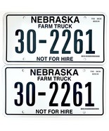  United States Nebraska Not For Hire Farm Truck License Plate 30-2261 - €17,06 EUR