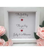 2 Frame Sizes Personalised Wedding Frame, Personalised Box Frame, Weddin... - $14.99