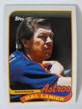 1989 Topps Hal Lanier Houston Astros Wrong Back Error Baseball Card - £2.36 GBP