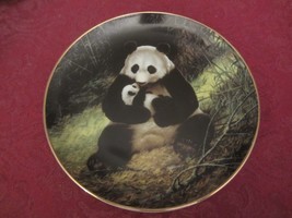 Panda Bear Collector Plate Will Nelson Endangered Species - £8.01 GBP