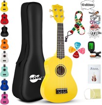 Soprano Ukulele Beginner Kit for Kids Adult Student w/Free Online Lesson 21 Inch - £52.76 GBP