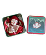 Jester Ornament Christmas Collectibles Ceramic Head in Collector&#39;s Tin Case - £13.18 GBP
