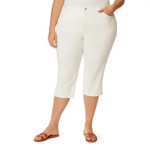 Gloria Vanderbilt Amanda Capri Jeans Womens 24W White Slimming Stretch NEW - £27.53 GBP