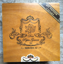 Don Pepin Garcia Series JJ Wooden Cigar Box 6 5/8x 6 7/8 x 2 3/4 Nice! - £7.81 GBP