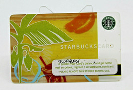 Starbucks Coffee 2006 Gift Card Banana Tropical Tree Drink Zero Balance  - £8.13 GBP