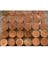 345 Mixed Copper Pachislo Slot Machine Tokens, Tumble Cleaned .94&quot; / 25mm - $979.87 MXN